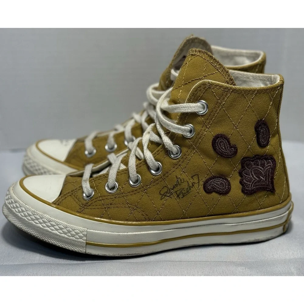 Converse Chuck 70 High Tops Paisley Patches Mn's SZ 3.5 Wmns Sz 5.5 A05278C Sign